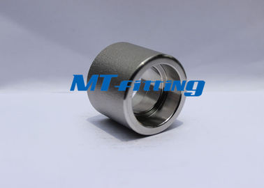 F321 9000LBS Forged High Pressure Pipe Fittings / Stainless Steel Half Coupling