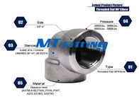 ASTM A182 / A105 Forged High Pressure Pipe Fittings , Stainless Steel 90 Degree Elbow